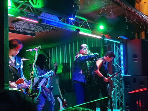 band. Abel’s Bar, Ensenada, Mexico, July 19, 2019